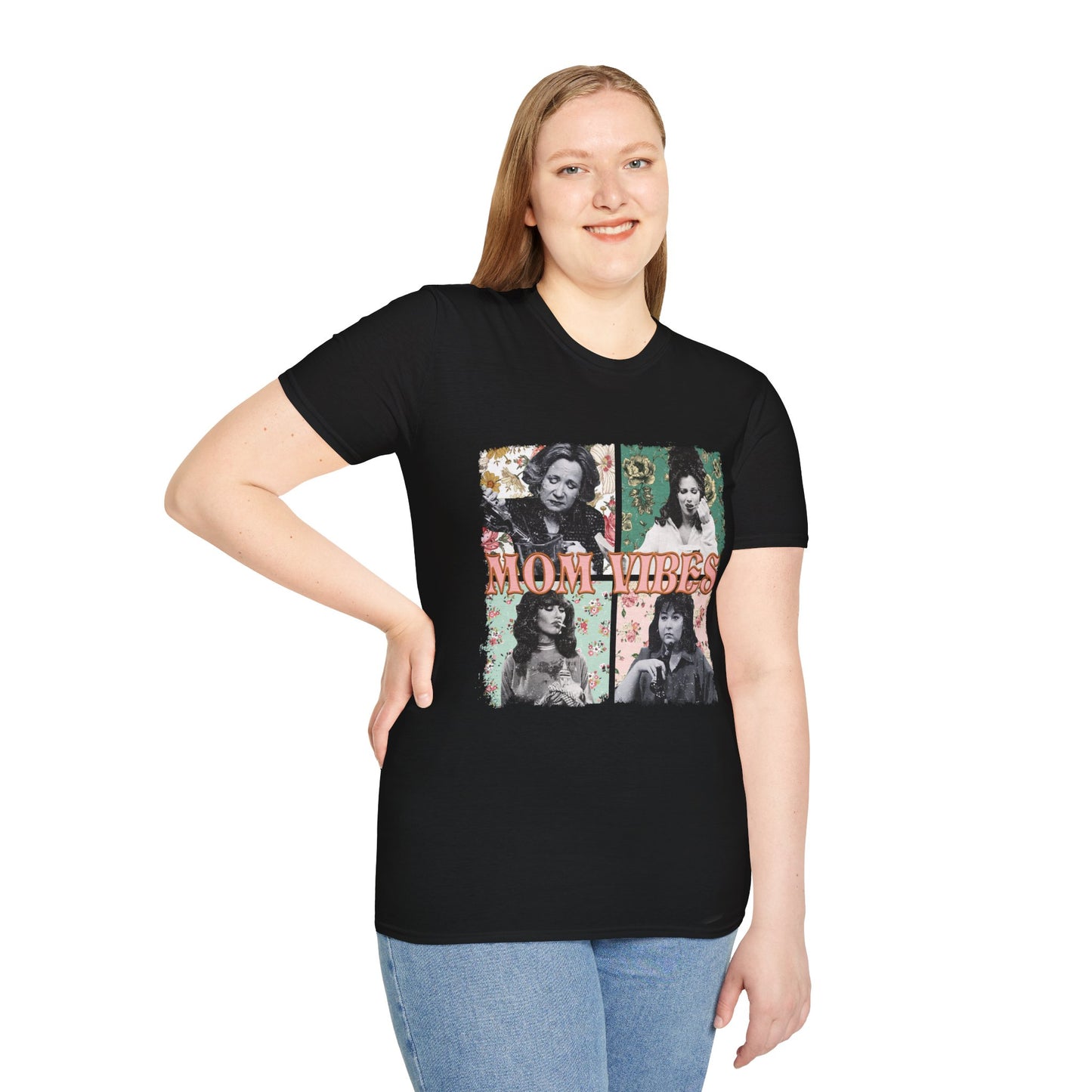 90s Mom Vibes Vintage Collage T-Shirt