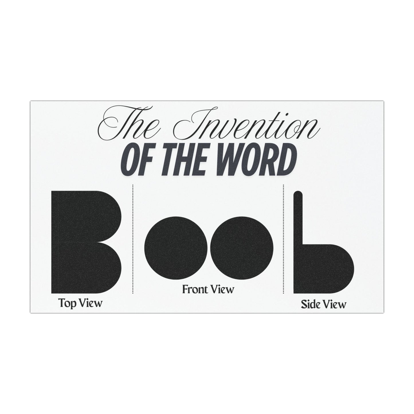 Humorous Car Magnet - The Invention of the Word 'Boob'