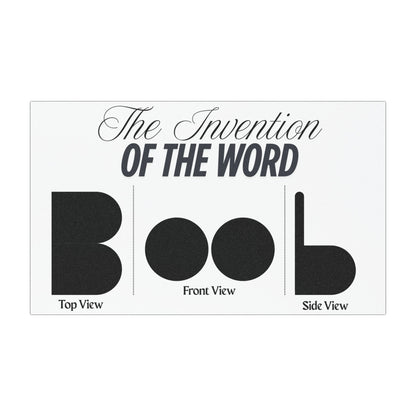Humorous Car Magnet - The Invention of the Word 'Boob'