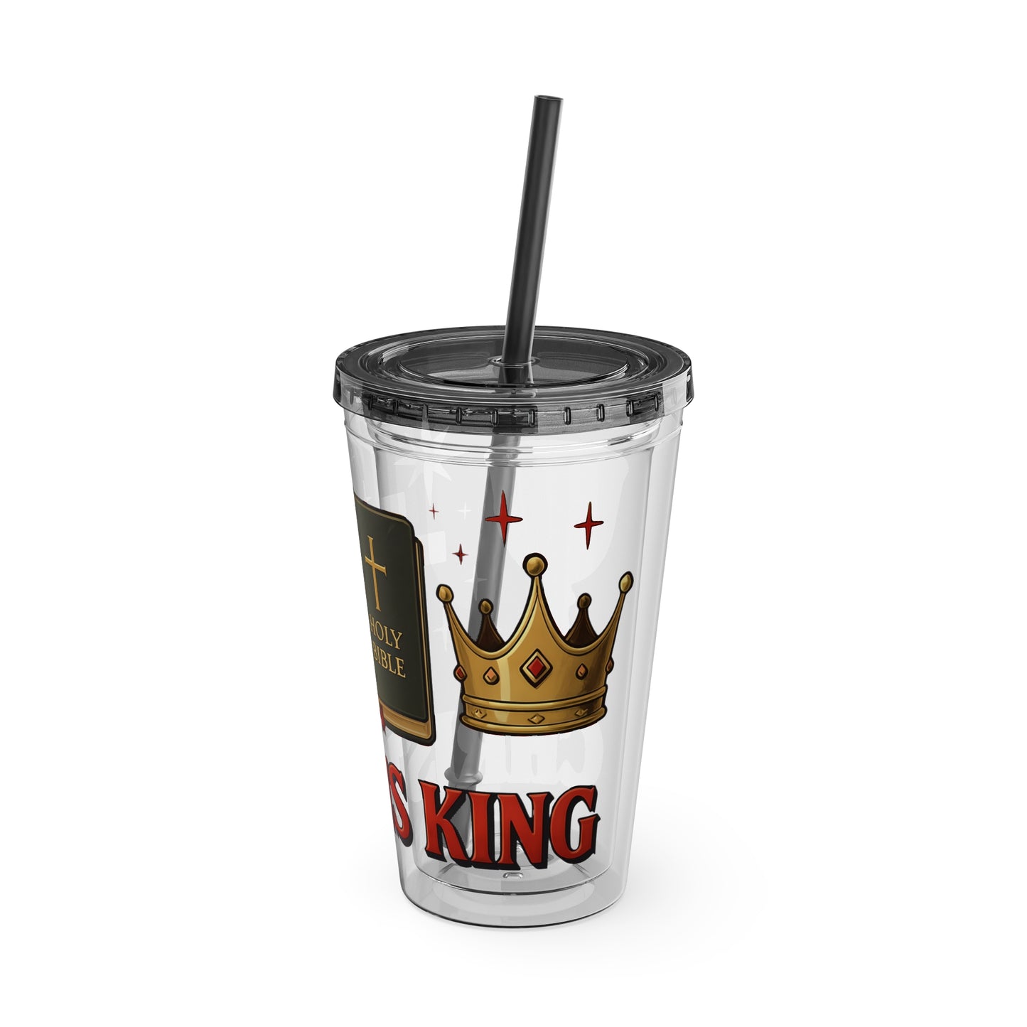 Christ is King Tumbler with Straw, 16oz