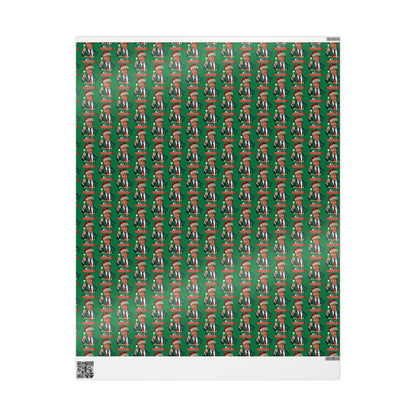 Funny Trump Christmas Wrapping Paper | Political Holiday Gift Wrap | Gag Gift Wrap | White Elephant Party Paper | Christmas Humor Wrap