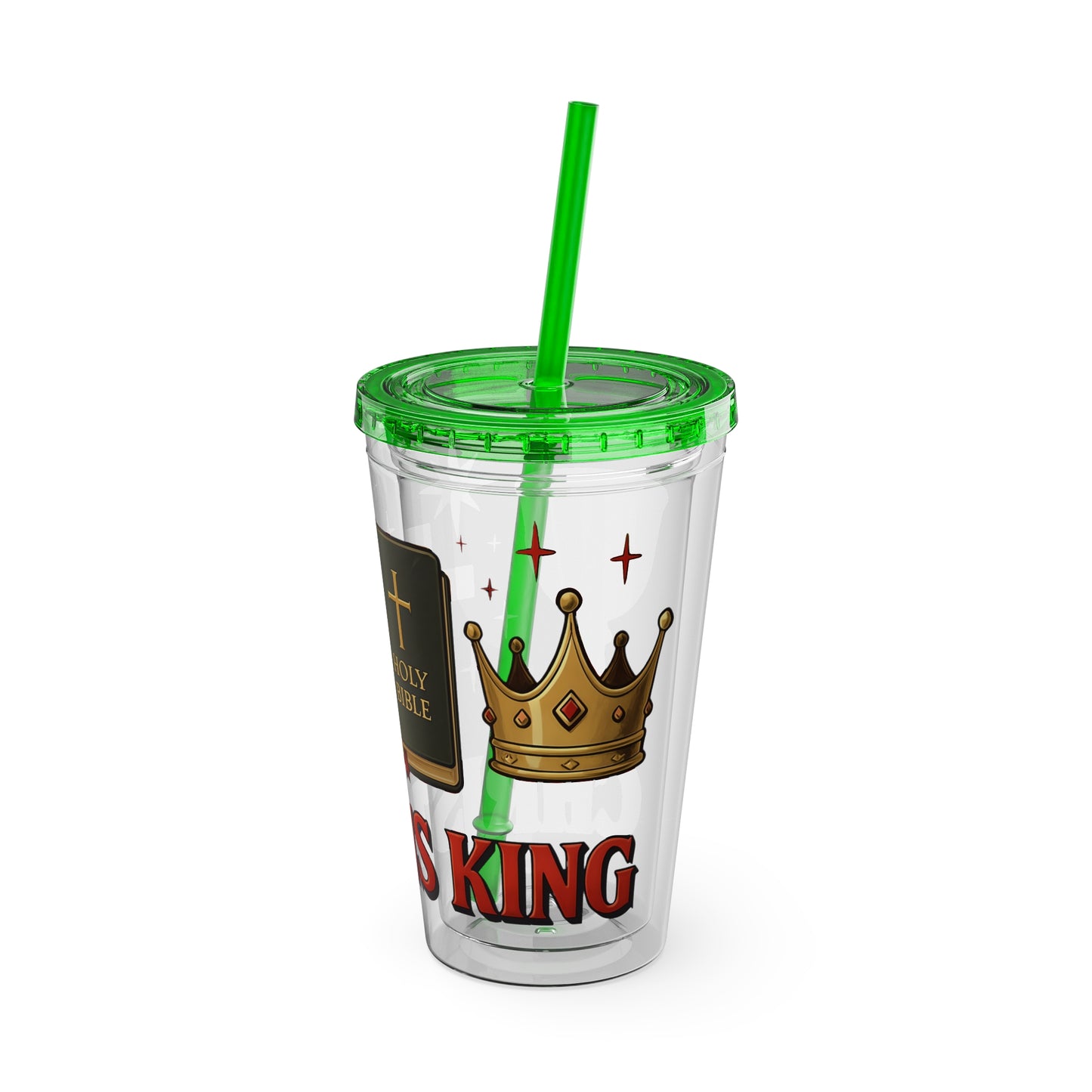 Christ is King Tumbler with Straw, 16oz