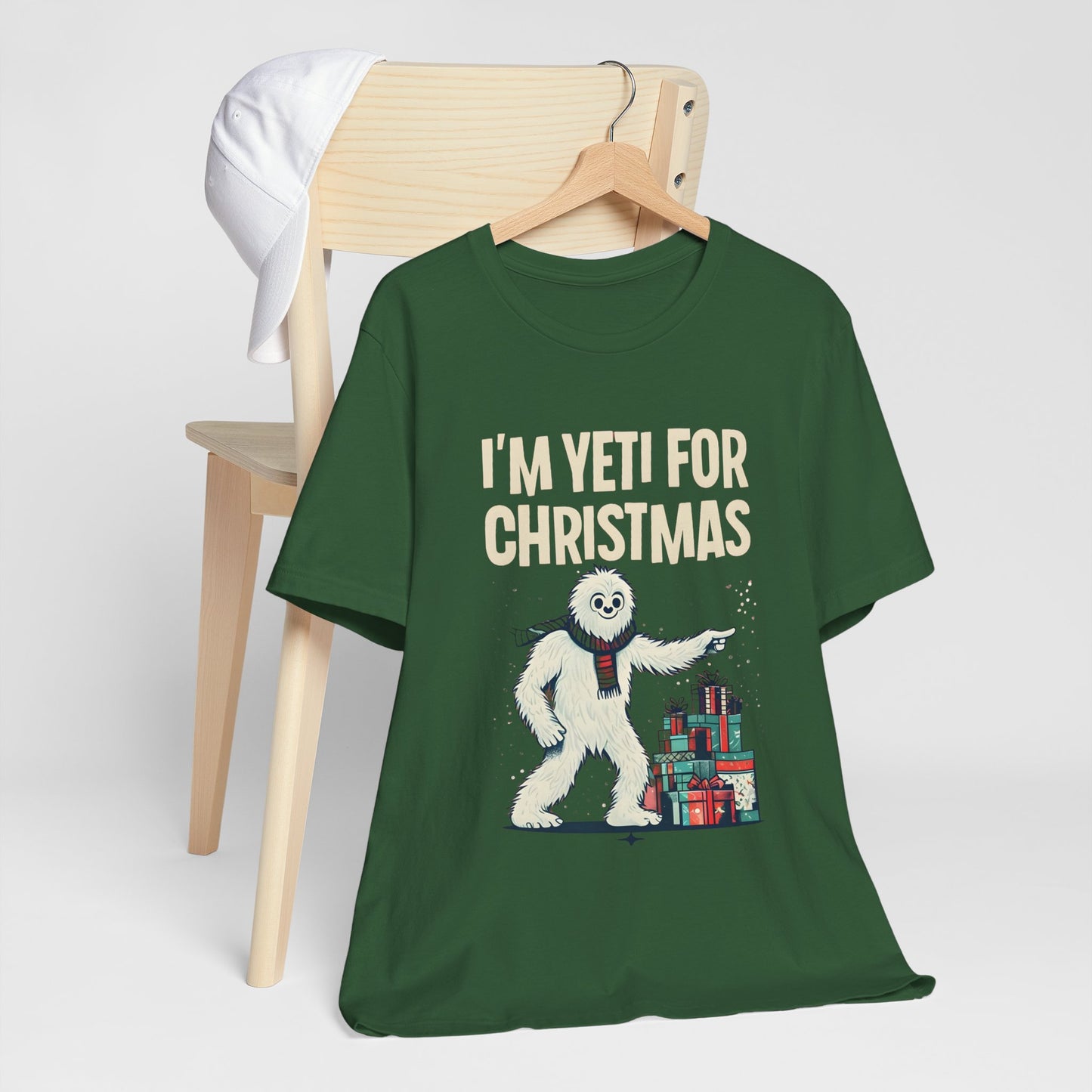 Funny Christmas T-Shirt | I’m Yeti For Christmas Tee | Holiday Pun Shirt | Cute Winter Graphic Tee | Festive Unisex Top