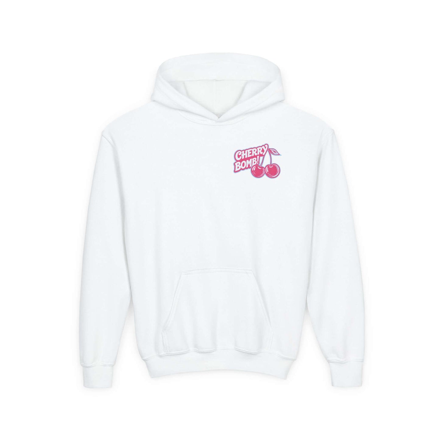 Cherry Bomb Youth Hoodie - Trendy Graphic Sweatshirt