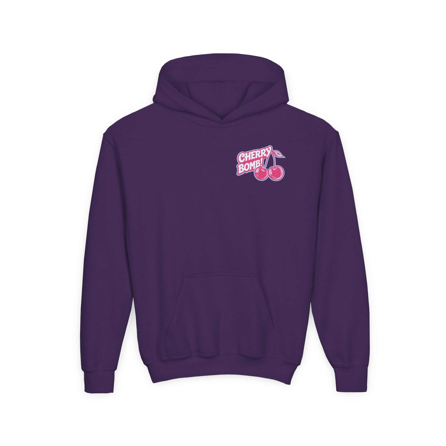 Cherry Bomb Youth Hoodie - Trendy Graphic Sweatshirt