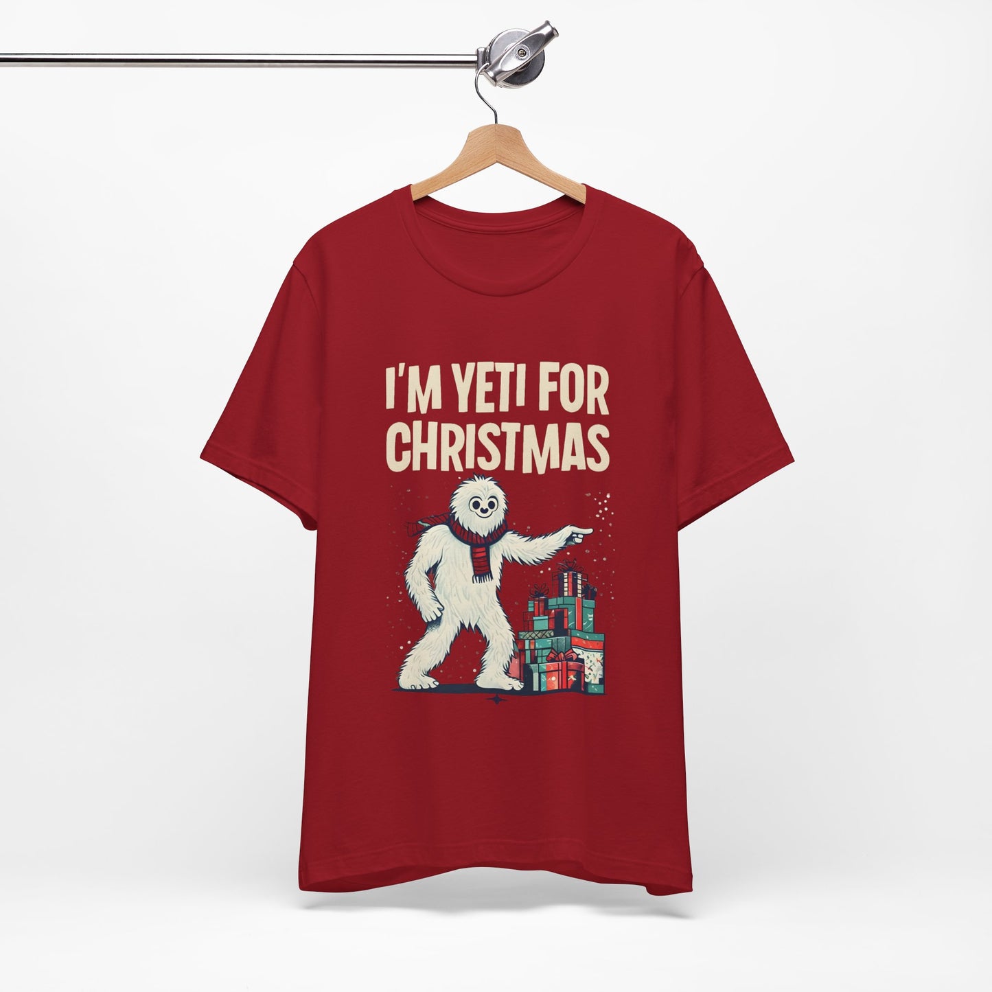 Funny Christmas T-Shirt | I’m Yeti For Christmas Tee | Holiday Pun Shirt | Cute Winter Graphic Tee | Festive Unisex Top