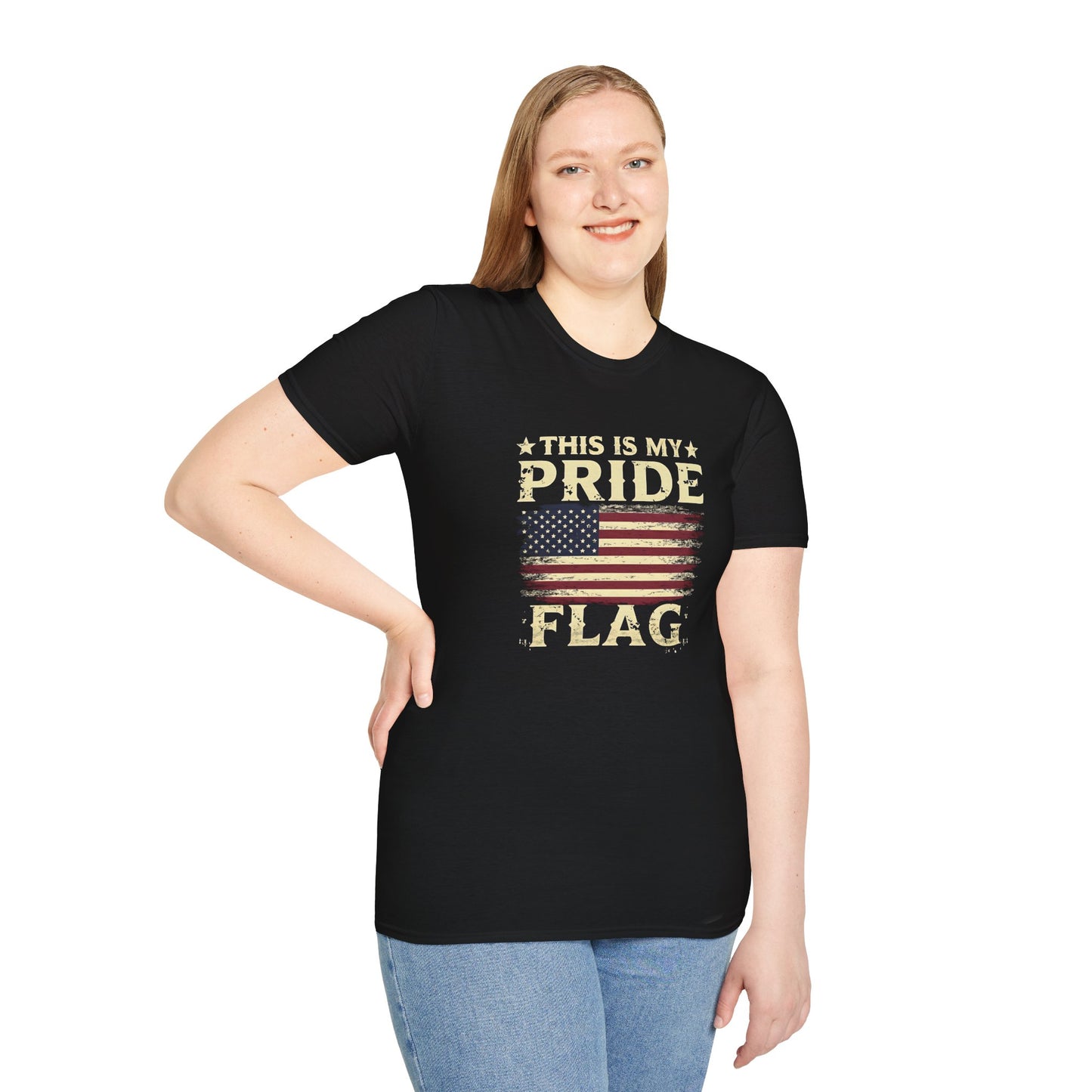 US Flag Pride T-Shirt - Unisex Softstyle - Casual Wear - Gift Ideas