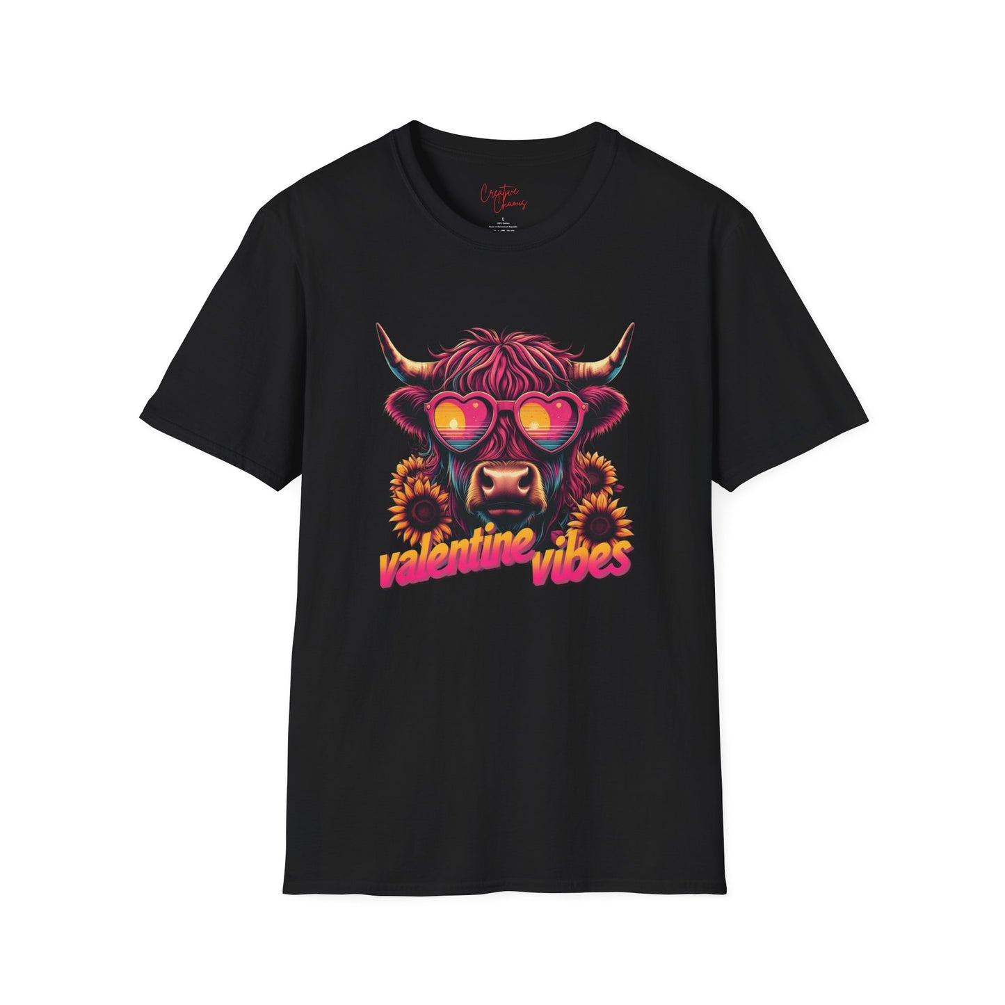 Highland Cow Valentine Vibes T-Shirt