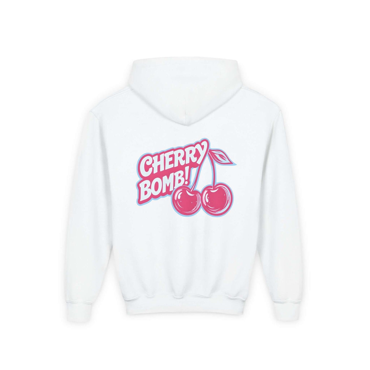 Cherry Bomb Youth Hoodie - Trendy Graphic Sweatshirt
