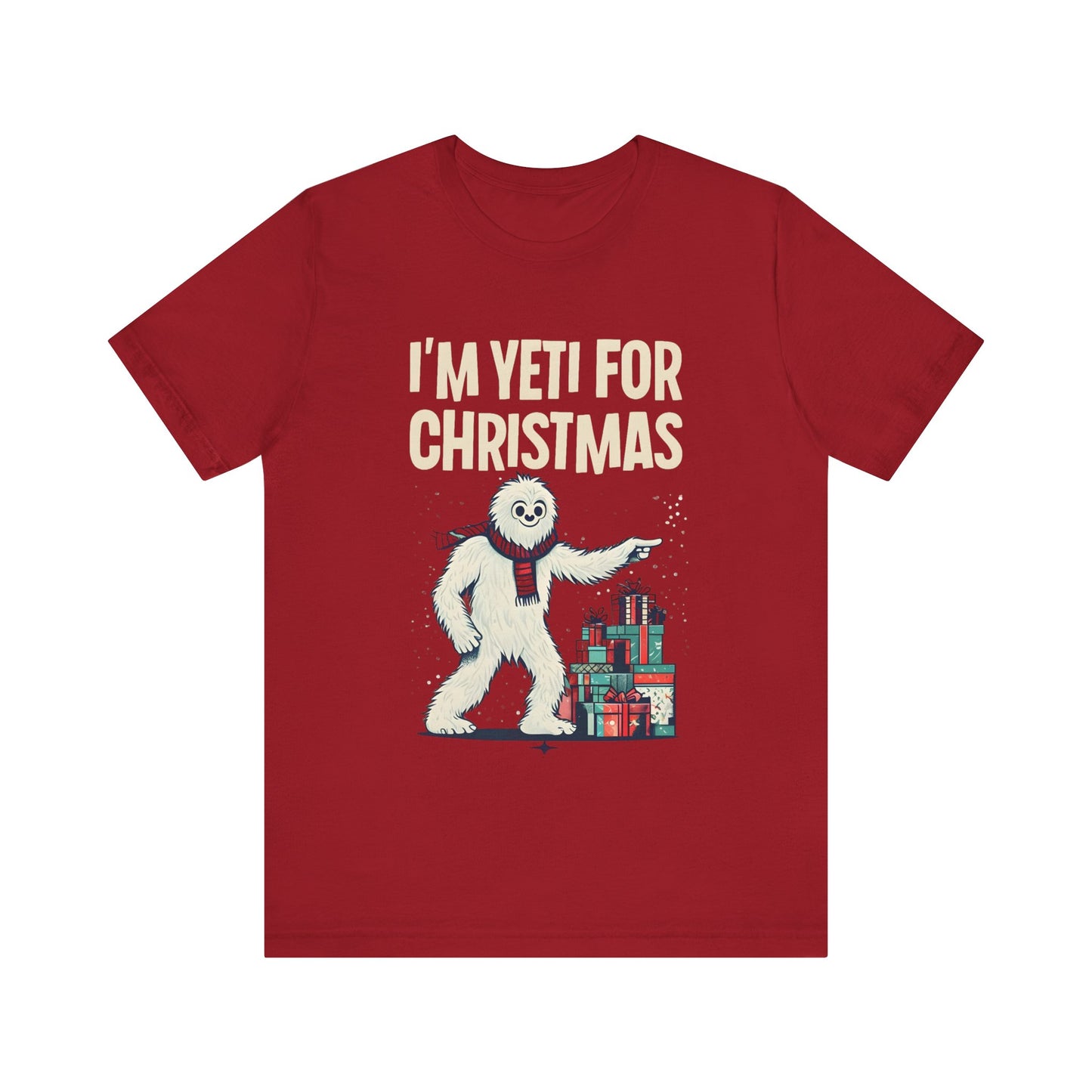 Funny Christmas T-Shirt | I’m Yeti For Christmas Tee | Holiday Pun Shirt | Cute Winter Graphic Tee | Festive Unisex Top