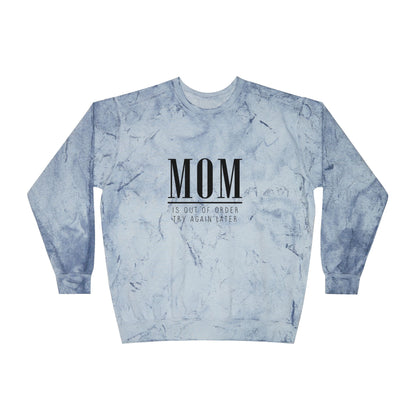 MOM is out of order