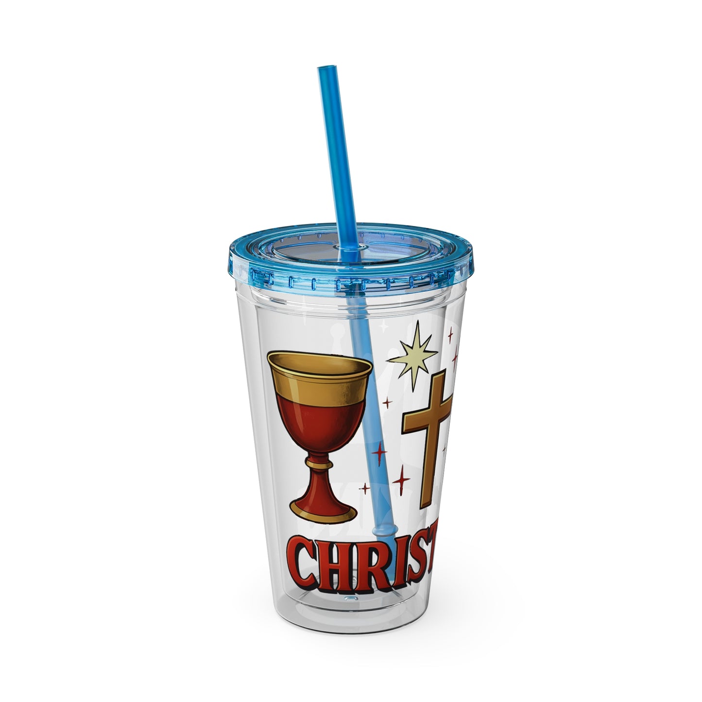 Christ is King Tumbler with Straw, 16oz