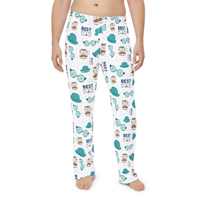 Best Dad Men's Pajama Pants, Comfy Sleepwear, Father's Day Gift, Relaxation Pants, Fun Patterned Lounge Bottoms